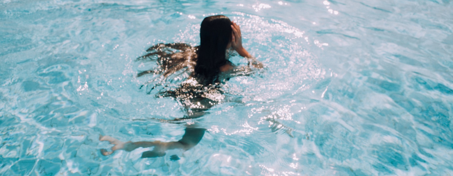 woman swimming